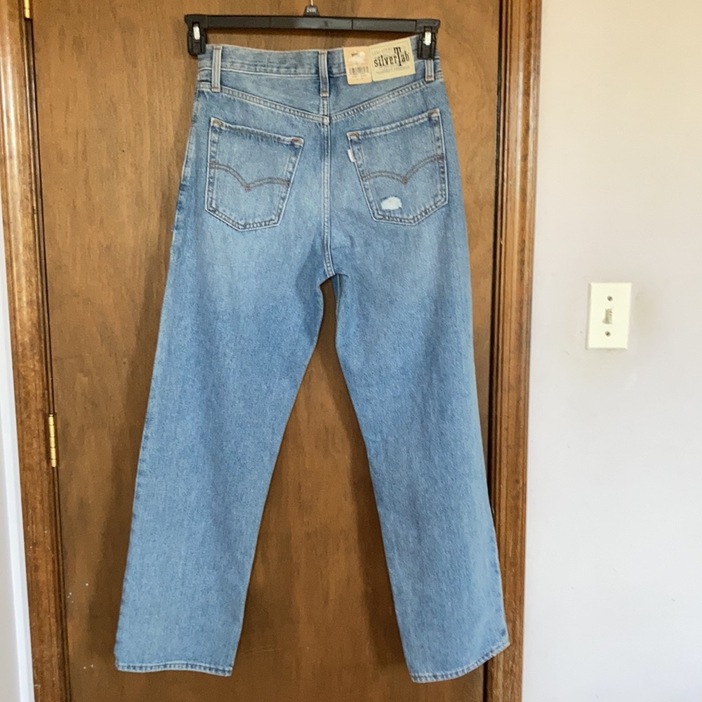 Relisted Levi’s 94’ baggy jean distressed midrise straight leg jean denim 28 - Picture 8 of 17